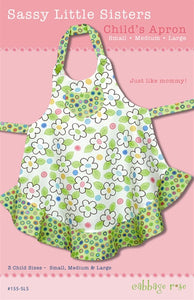 Sassy Little Sisters Apron - Printed Pattern