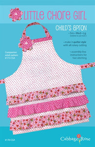 Little Chore Girl Apron - Printed Pattern